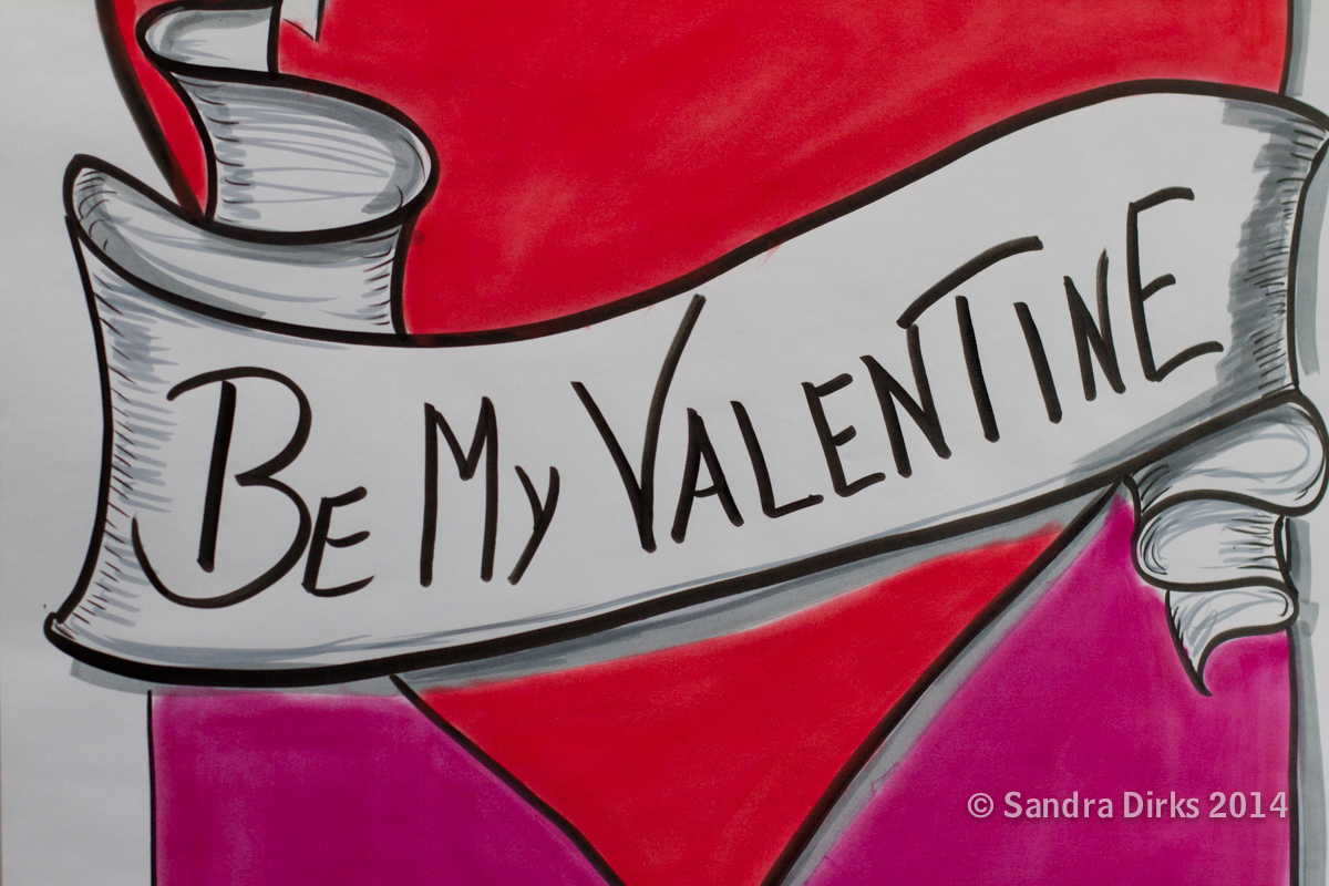 Sandra Dirks - So zeichnest du ein Flipchart zum Valentinstag