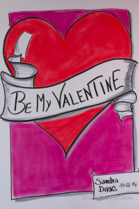 Sandra Dirks - So zeichnest du ein Flipchart zum Valentinstag