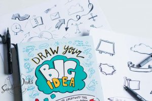 Buchtipp von Sandra Dirks Draw your big idea mit eigenen Zeichnungen - Textcontainern