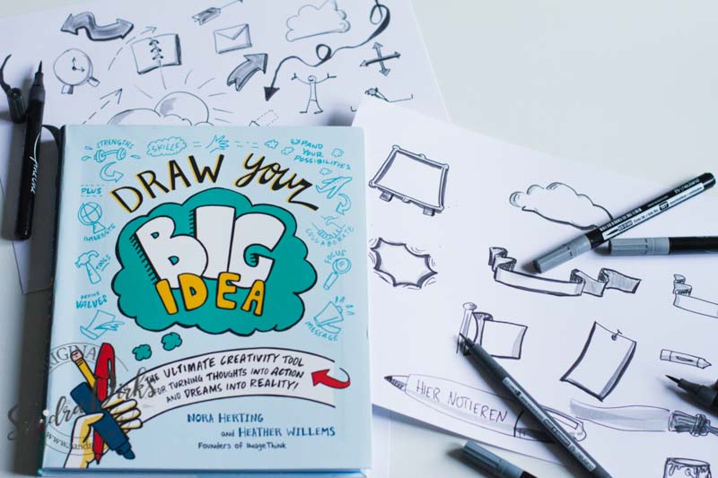 Buchtipp von Sandra Dirks Draw your big idea mit eigenen Zeichnungen - Textcontainern detailliert