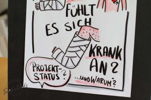 Sandra Dirks - Mini - Flipchartkurs mit Verband verbunden Detail: Bein