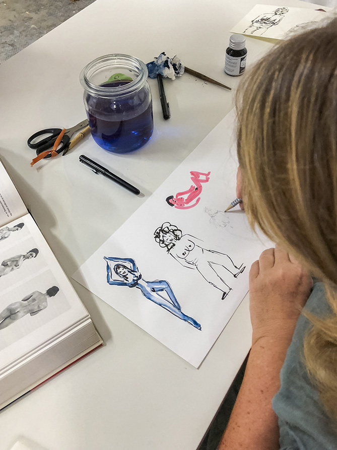 Sandra Dirks berichtet von der 2. Ladies Drawing Night in Braunschweig