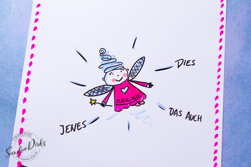 Sandra Dirks - Zeichne eine Fee auf dein Flipchart Detail