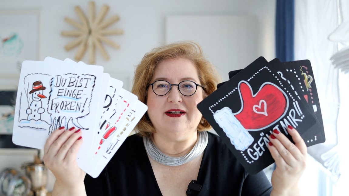 Sandra Dirks -Online-Meetingkarten selber machen